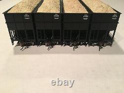 HO Athearn RTR Atlantic Coast Line 40' Ribbed Wood Chip Hopper Set (4-Pack) ACL