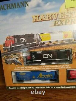 HO Scale Harvest Express Ready To Run Electric Train Set 00735 Bachmann New