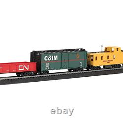 HO Scale Pacific Flyer Electric Train Set, Ready-to-Run, 0-6-0 Steam Locomotive