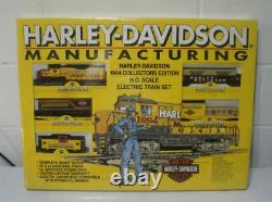 Harley-davidson Manufacturing 1994 Collectors Edition Rtr Ho Train Set New