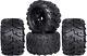 High-performance Pre-glued Rc Monster Truck Tires Set For 1/8 & 1/10 Scale