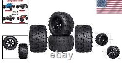 High-Performance Pre-Glued RC Monster Truck Tires Set For 1/8 & 1/10 Scale