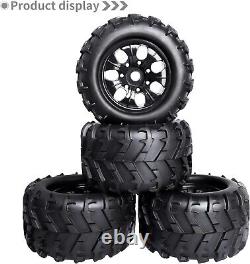 High-Performance Pre-Glued RC Monster Truck Tires Set For 1/8 & 1/10 Scale