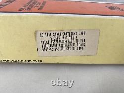 Ho Scale 187 Con-cor Bnsf 5-unit 48' Well Car Set Rtr #64087 New Old Stock