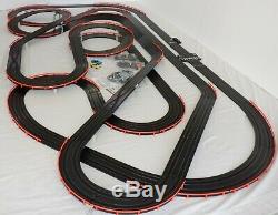 Huge 61' AFX Tomy Giant Raceway Track Slot Car Set, 100% Ready To Run