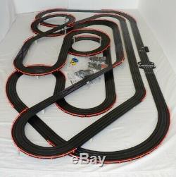 Huge 61' AFX Tomy Giant Raceway Track Slot Car Set, 100% Ready To Run