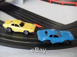 Huge 61' AFX Tomy Giant Raceway Track Slot Car Set, 100% Ready To Run