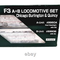 KATO 106-0306 F3 Locomotive Set Chicago Burlington Quincy 9960A 9960B N Scale