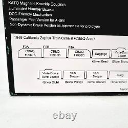 KATO 106-0306 F3 Locomotive Set Chicago Burlington Quincy 9960A 9960B N Scale