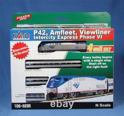 KATO 106-6285 P42 Amfleet & Viewliner Intercity Express Train Set RTR Amtrak GE