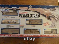 K-Line K-1125 Operation Desert Storm Ready to Run Train Set, Mfg. 1994, 0-27 Ga