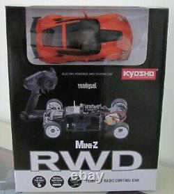 Kyosho Mini Z, MR03 RWD Readyset RTR, Chevrolet Corvette ZR1 orange (W-MM), neu