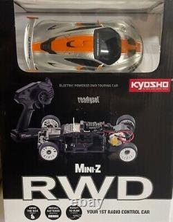 Kyosho Mini Z, MR03 RWD Readyset RTR, McLaren P1 GTR, silver-orange (W-MM)