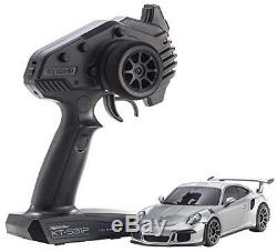 Kyosho Mini-Z Porsche 911 GT3 RS Silver RWD RTR Ready Set 32321S EMS withTracking