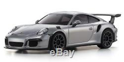 Kyosho Mini-Z Porsche 911 GT3 RS Silver RWD RTR Ready Set 32321S EMS withTracking