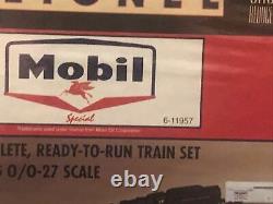 LIONEL- 11957- MOBIL OIL TRAIN SET- 0/027- NEW Ready to run factory sealed