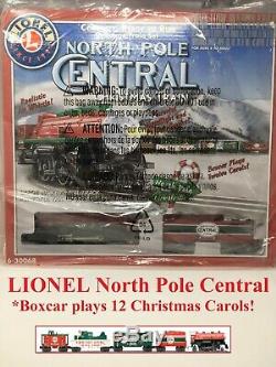 LIONEL 6-30068 North Pole Central Christmas Train Set Tree Train Ready-to-Run O