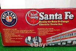 LIONEL 6-30178 Santa Fe Chief Ready-To-Run O-Gauge Train Set WithRail Sounds RARE