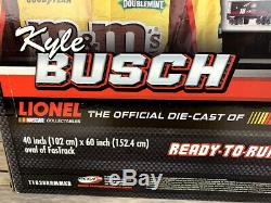 LIONEL KYLE BUSCH #18 NASCAR Train Set T1828RRMMKB O GAUGE Ready to run DieCast