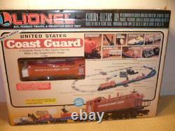 Lionel #11905 United States Coast Guard Train Set Ready To Run Lots Of Action