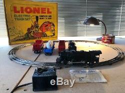 Lionel 1609 Ready To Run Electric Train Set O27 Pacesetter 3 Car Steam Freight