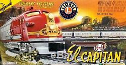 Lionel 6-30001 Ready to Run Train Set El Capitan Santa Fe, 4 Cars, 8 Tracks