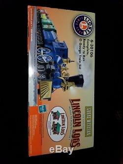 Lionel 6-30106 Great western Lincoln logs Ready To Run O Gauge Train Set New