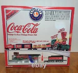 Lionel 6-30166 Coca-Cola 125th Anniversary Vintage Ready-To-Run Steam Set LN