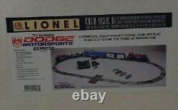 Lionel Dodge Motorsports Express Train Set 6-11933 Ready To Run O-27 Gauge Mib