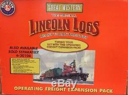 Lionel Great Western Lincoln Logs Ready To Run Train Set 6-30106 New