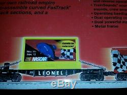 Lionel NASCAR Electric Train Set Ready to Run Model 7-11004 has train sounds