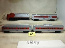 Lionel O27 6-11739 Santa Fe Diesel Locomotive Passenger Train Set Ready To Run