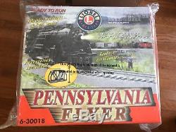 Lionel Pennsylvania Flyer Lighted Whistle Steam Ready To Run Train Set 6-30018