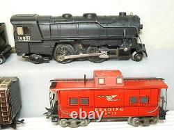 MARX O GAUGE #25000 STEAM LOCOMOTIVE FREIGHT TRAIN SET WithSET BOX, READY TO RUN