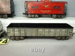 MARX O GAUGE #25000 STEAM LOCOMOTIVE FREIGHT TRAIN SET WithSET BOX, READY TO RUN