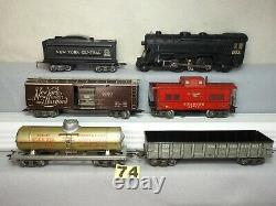 MARX O GAUGE #25000 STEAM LOCOMOTIVE FREIGHT TRAIN SET WithSET BOX, READY TO RUN