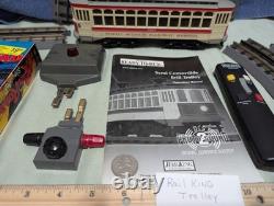 MTH, 3rd avenue railway, 1144, Brill Semi Convertible Trolley Train, lighted, sound