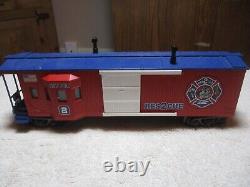 MTH O Scale New York Fire Dept. Res2Cue 4 Piece Train Set Complete Ready to Run