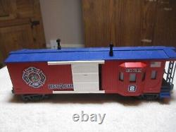 MTH O Scale New York Fire Dept. Res2Cue 4 Piece Train Set Complete Ready to Run