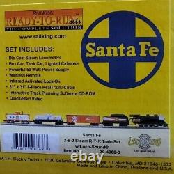 MTH Santa Fe 2-8-0 Steam Ready to Run Freight Train set Wireless Brand New