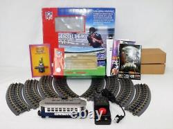 MTH Trains 30-4165-1 Dallas Cowboys Trolley Set RTR 2006 withtrack transformer C-8