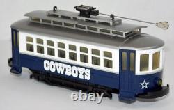 MTH Trains 30-4165-1 Dallas Cowboys Trolley Set RTR 2006 withtrack transformer C-8