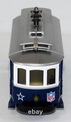 MTH Trains 30-4165-1 Dallas Cowboys Trolley Set RTR 2006 withtrack transformer C-8