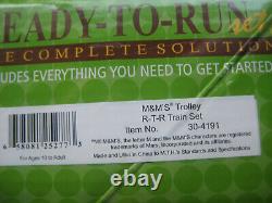 M&m's Trolly Ready-to-run R-t-r Train Set Realtrax Reversing Bumpers Mth 30-4191