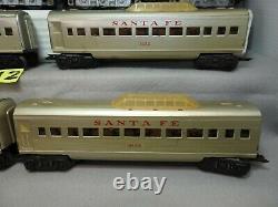 Marx O Scale 6 Piece Santa Fe Diesel Locomotive Passenger Car Set Ready To Run