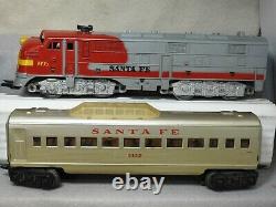 Marx O Scale 6 Piece Santa Fe Diesel Locomotive Passenger Car Set Ready To Run