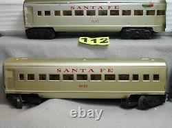 Marx O Scale 6 Piece Santa Fe Diesel Locomotive Passenger Car Set Ready To Run