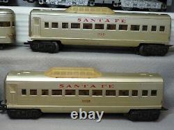 Marx O Scale 6 Piece Santa Fe Diesel Locomotive Passenger Car Set Ready To Run