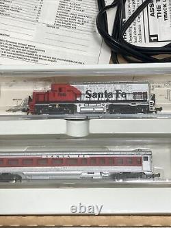 Model Power Continental Express Santa Fe N Scale Electric Train Set Ready To Run