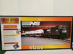 Mth 30-1015 Railking Ready To Run Norfolk Southern Unit Train Set / C-8